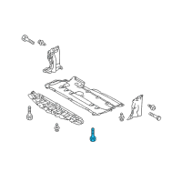 OEM 1995 Ford Probe Under Cover Bolt Diagram - -907200-620