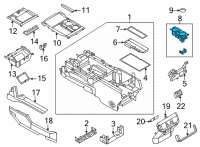 OEM 2022 Ford F-150 HOLDER - CUP Diagram - ML3Z-1513562-CB