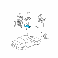 OEM 1997 Acura RL Motor Set, ABS Diagram - 57017-SZ3-A00