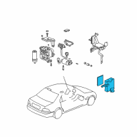 OEM 1998 Acura RL ABS Unit Diagram - 39790-SZ3-A02