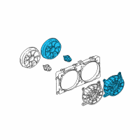 OEM 1997 Buick Park Avenue Fan Kit, Engine Coolant Diagram - 12362557