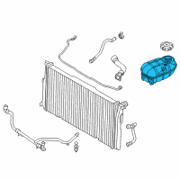 OEM 2015 BMW ActiveHybrid 3 Coolant Expansion Tank Diagram - 17-13-7-642-160