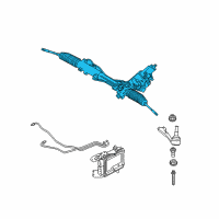 OEM BMW 335i Exchange Hydro Steering Gear, Active Steering Diagram - 32-10-6-777-469