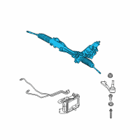 OEM 2012 BMW 335i Exchange Hydro Steering Gear, Active Steering Diagram - 32-10-6-777-469