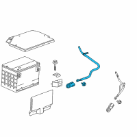 OEM 2005 Chevrolet SSR Cable Asm-Battery Positive Diagram - 15142234