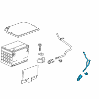 OEM 2003 Chevrolet SSR Cable Asm-Battery Negative Diagram - 15114351