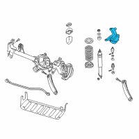 OEM Jeep Grand Cherokee Steering Knuckle Steering Diagram - 5011977AB