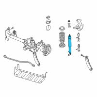 OEM 1999 Jeep Grand Cherokee *ABSORBER-Suspension Diagram - 5014732AG