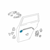 OEM 2007 Toyota RAV4 Handle, Inside Diagram - 69206-0R010-B0