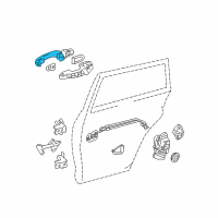 OEM 2010 Toyota RAV4 Handle, Outside Diagram - 69211-12220-R9