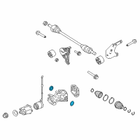 OEM Lincoln MKT Axle Seal Diagram - 5L8Z-4B416-AA