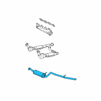 OEM 1998 Ford F-250 Exhaust Pipe Diagram - F85Z5230BA