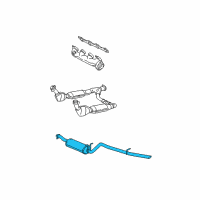 OEM 1998 Ford F-250 Exhaust Resonator Diagram - F85Z5230BA