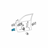 OEM Dodge Dakota Door Hinge Lower Right Passenger Side Diagram - 55256074AB