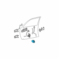 OEM 1999 Dodge Dakota Handle-Door Interior Diagram - 5FT38DX9