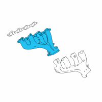 OEM 2014 Chevrolet Express 2500 Exhaust Manifold Diagram - 12686302