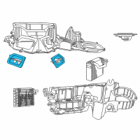 OEM 2001 Dodge Dakota Seal Kit-A/C And Heater Unit Diagram - 5086380AD