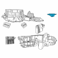 OEM Dodge Dakota Motor-Blower With Wheel Diagram - 4644918