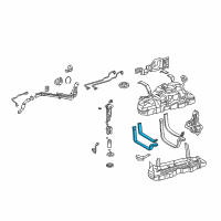 OEM Toyota 4Runner Fuel Tank Mount Strap Diagram - 77601-35090