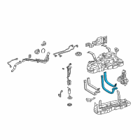 OEM 2006 Toyota 4Runner Fuel Tank Mount Strap Diagram - 77602-35030