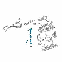 OEM 2008 Lexus GX470 Tube Assy, Fuel Suction W/Pump & Gage Diagram - 77020-35102
