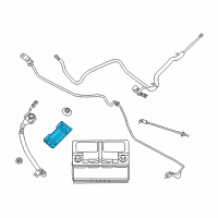 OEM Jeep Grand Cherokee Bracket-Battery Hold Down Diagram - 68039242AA