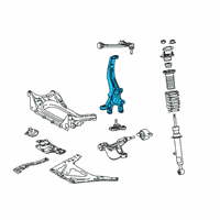 OEM 2015 Lexus RC F KNUCKLE Sub-Assembly, Steering Diagram - 43201-24010