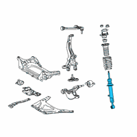 OEM 2016 Lexus GS F ABSORBER Set, Shock Diagram - 48510-80798