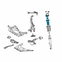 OEM 2019 Lexus RC F Front Suspension Support Assembly Diagram - 48680-24140