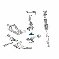 OEM 2016 Lexus IS350 Front Left Lower Suspension Ball Joint Assembly Diagram - 43330-39635