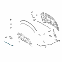 OEM 2006 Ford Fusion Stay Rod Diagram - 6E5Z-16826-A