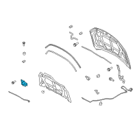 OEM Mercury Milan Latch Diagram - AE5Z-16700-A