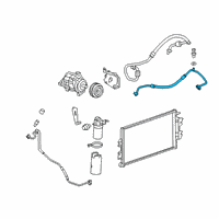 OEM 2022 Chevrolet Express 3500 AC Hose Diagram - 84527210