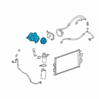 OEM Chevrolet Express 2500 Compressor Assembly Diagram - 84208256