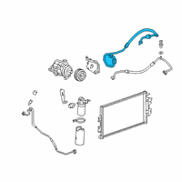 OEM 2017 GMC Savana 2500 AC Hoses Diagram - 84277595