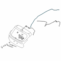 OEM 2014 Ford Focus Washer Hose Diagram - CM5Z-17A605-A