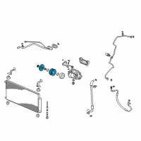 OEM Honda CR-V Set Compressor Clutch Diagram - 38900-RZA-014