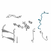 OEM Honda CR-V Pipe, Receiver Diagram - 80341-SWA-A01