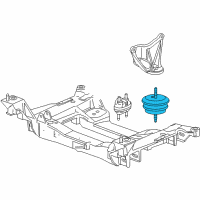 OEM 2004 Cadillac XLR Mount Diagram - 10438289