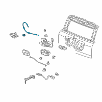 OEM Honda Pilot Cable, Tailgate Opener Diagram - 74830-S9V-A00