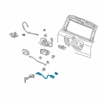 OEM 2003 Honda Pilot Switch, Trunk Cylinder Diagram - 74866-S05-003