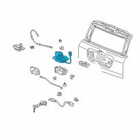 OEM 2008 Honda Pilot Lock, Tailgate Diagram - 74801-S9V-A01