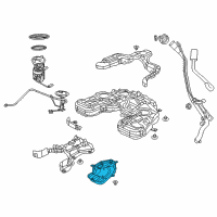 OEM 2011 Dodge Durango SKID Plat-Fuel Tank Diagram - 68061320AE