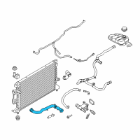 OEM Ford Escape Upper Hose Diagram - EJ7Z-8260-D