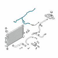 OEM 2017 Lincoln MKC Reservoir Hose Diagram - GJ7Z-8B081-B