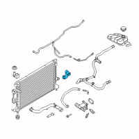 OEM Ford Escape Lower Hose Diagram - EJ7Z-8286-C