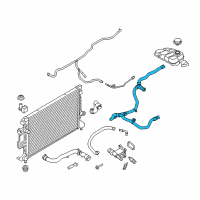 OEM Lincoln MKC Overflow Hose Diagram - EJ7Z-8075-B