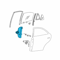 OEM 2005 Hyundai Accent Front Passenger Side Door Window Regulator Diagram - 82402-25000