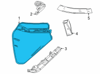 OEM 2020 Toyota Mirai Tail Lamp Assembly Diagram - 81551-62040