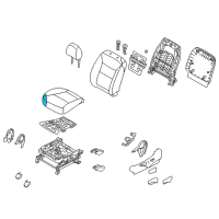 OEM 2012 Kia Sorento Pad Assembly-Front Seat Cushion Diagram - 881501U040